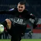 PSG bisa dibilang memiliki kekuatan penyerang paling menakutkan di dunia. Namun, gelandang tengah mungil mereka Marco Verratti yang mungkin menjadi bagian terpenting dari taktik mereka. Ia merupakan pengumpan, pembawa bola, dan mesin press yang luar biasa. (AFP/Thomas Samson)