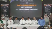 GNPF MUI menggelar jumpa pers terkait pertemuan dengan Presiden Jokowi. (Liputan6.com/Nanda Perdana Putra)