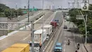 Sebelumnya pada Kamis (17/4/2025) jalur menuju Pelabuhan Tanjung Priok, Jakarta mengalami kemacetan panjang hingga berjam-jam. (Liputan6.com/Angga Yuniar)