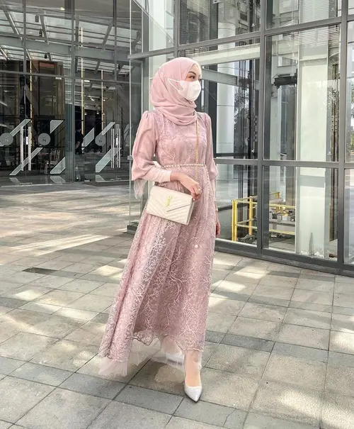 Kombinasi brokat satin dress shop