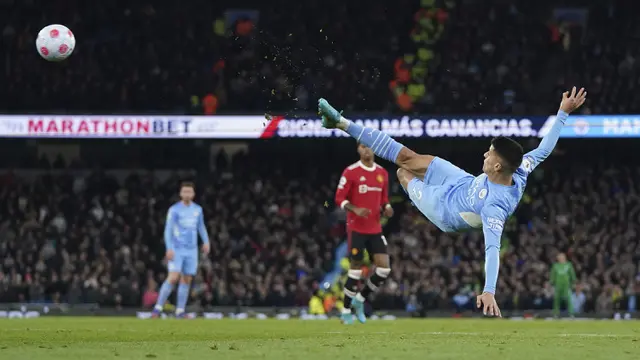 Foto: Tanpa Cristiano Ronaldo, Manchester United Babak Belur Dihajar Manchester City di Liga Inggris