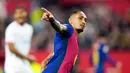Hasil ini membuat Barcelona mengemas 48 poin dari 23 laga dan kini menempati peringkat tiga klasemen sementara La Liga 20242025. Di sisi lain Sevilla ada di peringkat 13 dengan koleksi 28 poin saja. (AP Photo/Jose Breton)