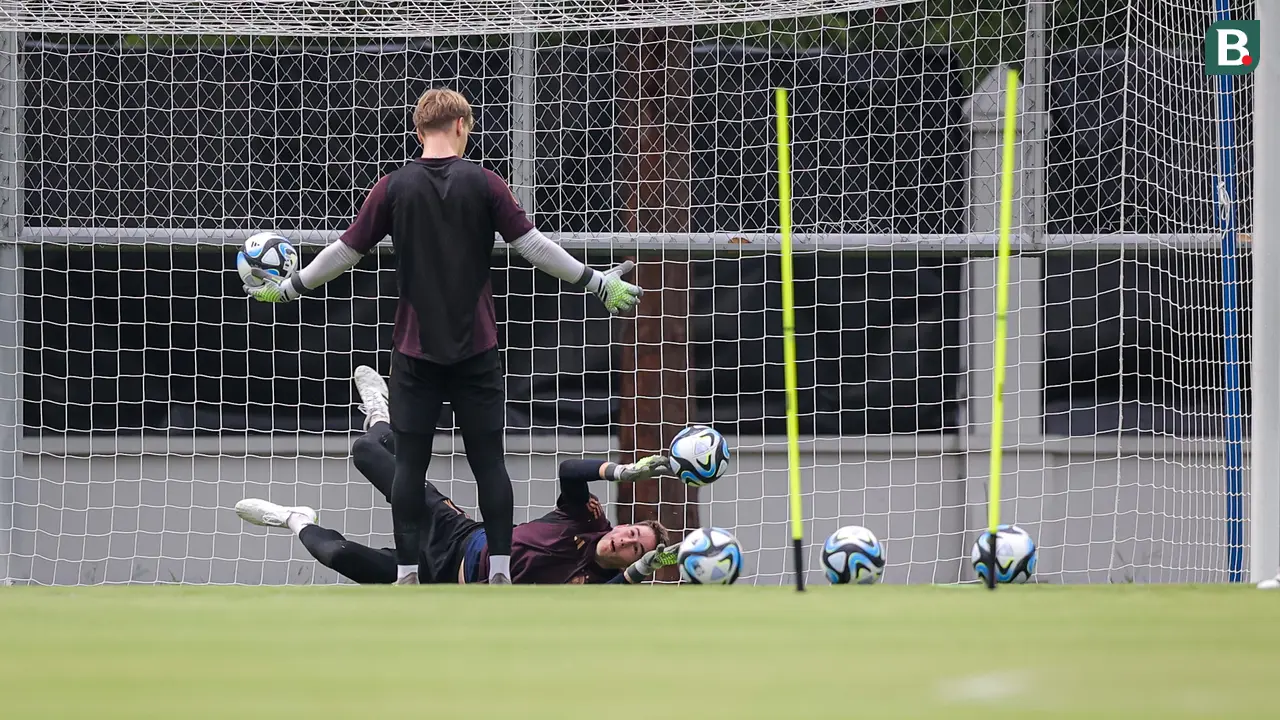 Foto: Tak Ada Sang Pahlawan Kemenangan, Latihan Timnas Jerman U-17 Hanya Diikuti Dua Kiper Jelang Final Piala Dunia U-17 2023