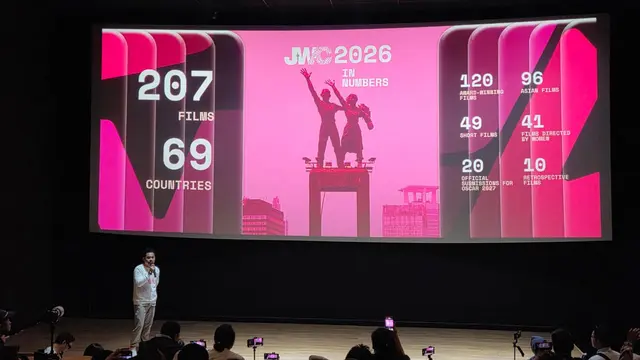 Konferensi pers  Jakarta World Cinema 2026. (Ratnaning Asih/ Liputan6.com)
