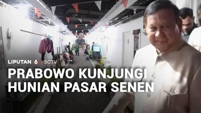 Prabowo Sambangi Hunian Baru Warga Senen, Disambut Hangat hingga Dipeluk Anak-Anak