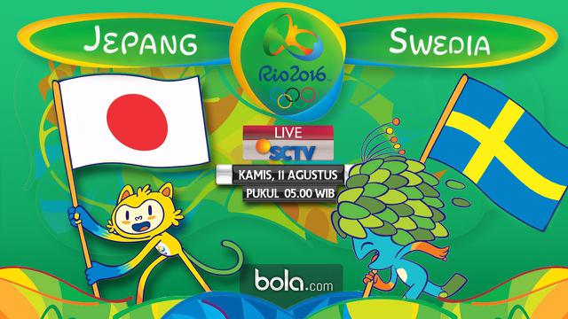 Jepang Vs Swedia_Rio 2016 (Bola.com/Adreanus Titus)