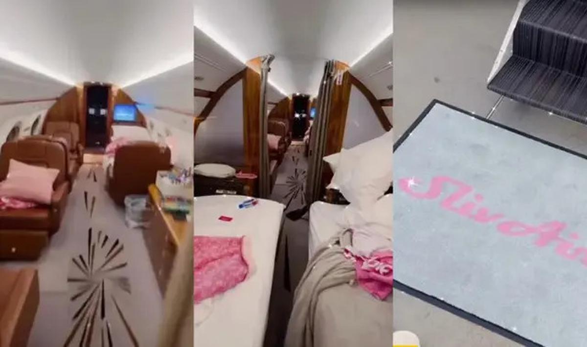 Mengintip Kemewahan Jet Pribadi Paris Hilton yang Didekorasi Serba Pink