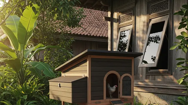 Model Kandang Ayam Kecil untuk Halaman Sempit
