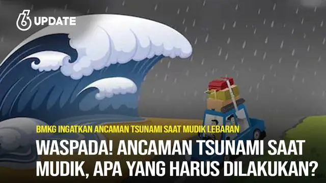 Badan Meteorologi, Klimatologi dan Geofisika (BMKG) memberikan peringatan potensi tsunami di wilayah pesisir Indonesia, salah satunya di Jalan Underpass Lintas Selatan Kulonprogo, Yogyakarta.