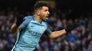 8. Sergio Aguero (Manchester City) - 13 Gol. (AFP/Paul Ellis) 