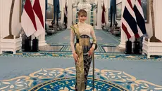 Potret Ghea Indrawari Bernyanyi Bersama PM Thailand di Istana Negara