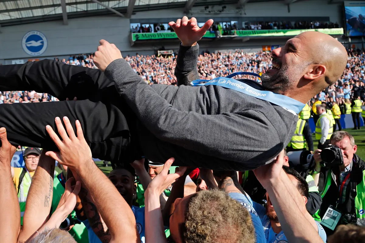 Kebahagiaan Pemain Manchester City Usai Juara Liga Inggris