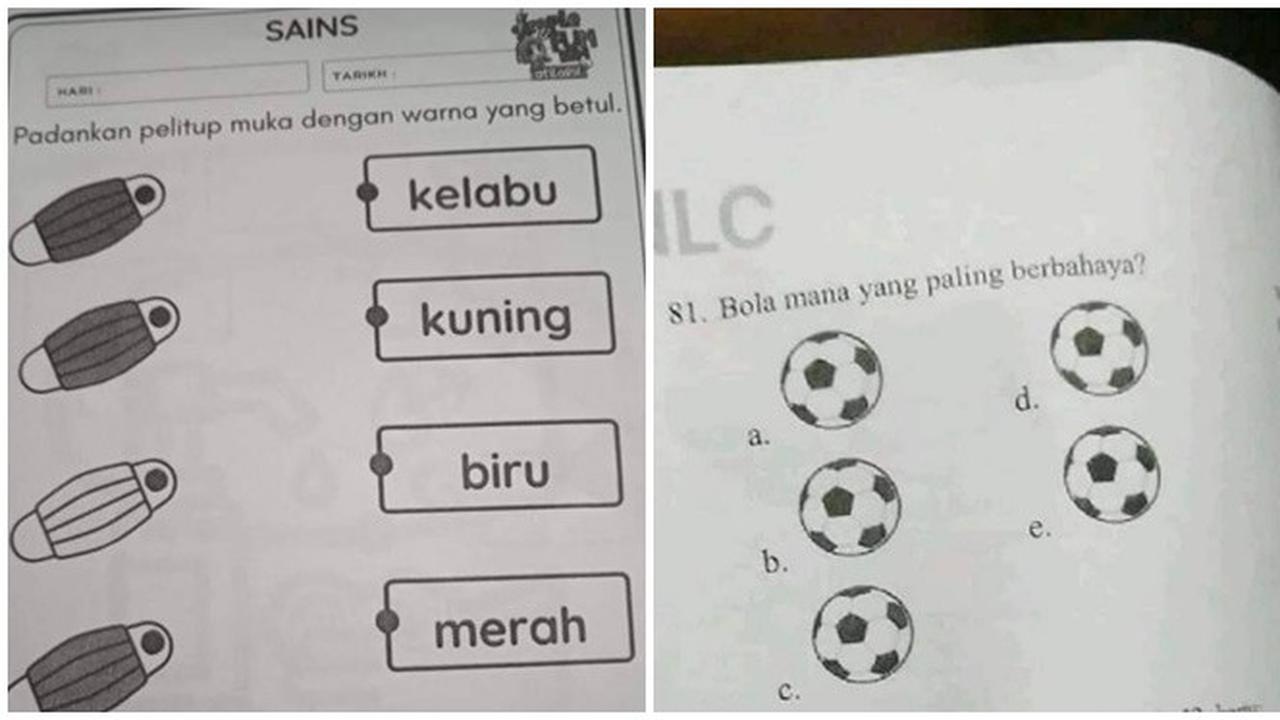 6 Soal Ujian Bergambar Nyeleneh Ini Tidak Jelas, Bikin Siswa Jadi Bingung