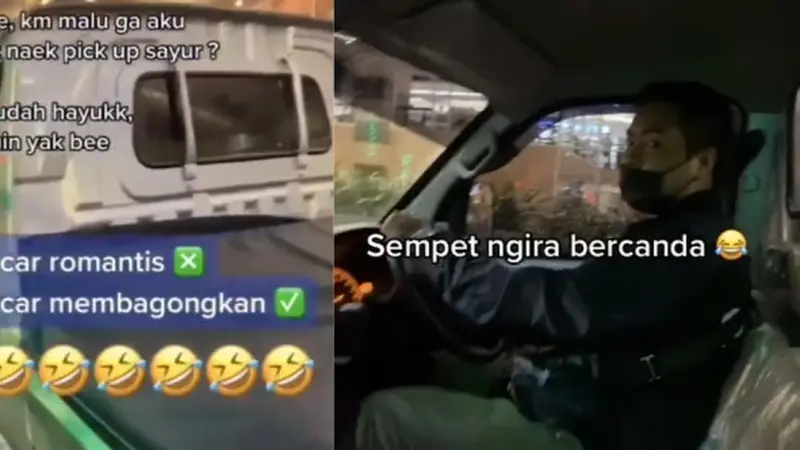 Bahagia Dijemput Pacar Pakai Pickup di Mal, Aksi Wanita Ini Bikin Kagum Netizen