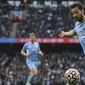 Bernardo Silva bisa dikatakan sebagai pemain terbaik Manchester City sejauh ini. Tampil sebanyak 18 kali, ia berhasil mencetak 7 gol dan 1 assist untuk The Cityzens. Silva tentu akan menjadi harapan utama Pep Guardiola untuk mempertahankan gelar Liga Inggris musim ini. (AFP/Oli Scarff)