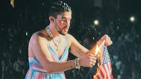 Bad Bunny Burns US Flag Ahead of Super Bowl LX, AI Image Hoax