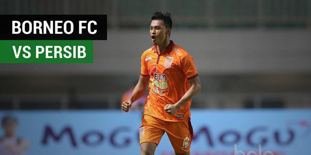 VIDEO: Highlights Liga 1 2017, Borneo FC Vs Persib 2-1