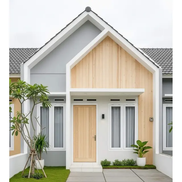 Model Rumah Mungil Tapi Terlihat Megah Dengan Fasad Modern Minimalis