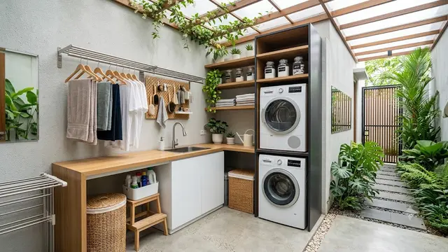 Area Laundry Outdoor yang Bikin Rumah Terasa Lebih Luas