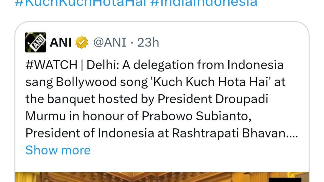 Kajol Bollywood Tersanjung Menteri 'Anak Ideologis' Prabowo & Mayor Teddy Nyanyi 'Kuch Kuch Hota Hai'
