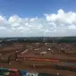 Kualifikasi MXGP Palembang di OPI Mall, Palembang, Sumatera Selatan, Sabtu (6/7/2019). (Liputan6.com/Harley Ikhsan)