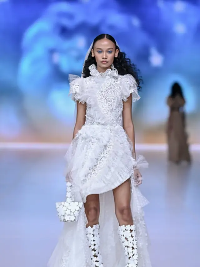 Koleksi Ingrid Husodo dan Cristin Wu di JFW 2026. [Jakarta Fashion Week]