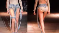 Bentuk Jeans Ini Didesain Seperti Tidak Mengenakan Celana