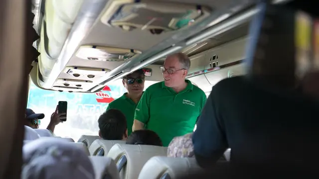 Suasana acara “Mudik Bersama Matahari” di Jakarta, Sabtu (15/4/2023). (Foto: Dok. Tim Matahari)