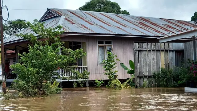 Genangan air banjir di Malinau Kaltara