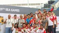 Tim nasional polo air putra berhasil merebut medali perak pada SEA Games 2017 setelah menempati posisi kedua klasemen akhir, Minggu (20/8/2017) (PRSI)