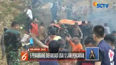 Saat longsor terjadi, kelima korban tepat berada di lubang tambang. Mereka tertimbun longsor dari tebing setinggi 15 meter.