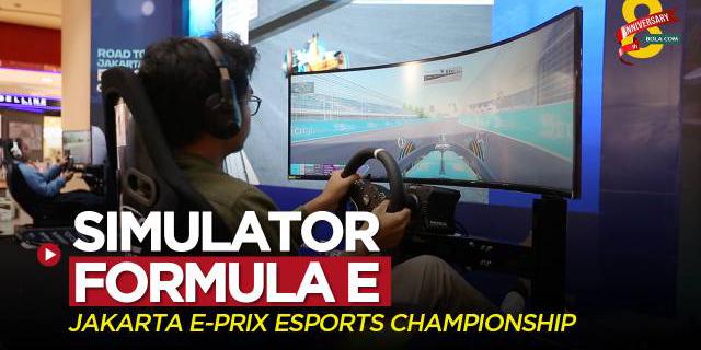 VIDEO: Serunya Balapan Simulator Formula E di Jakarta