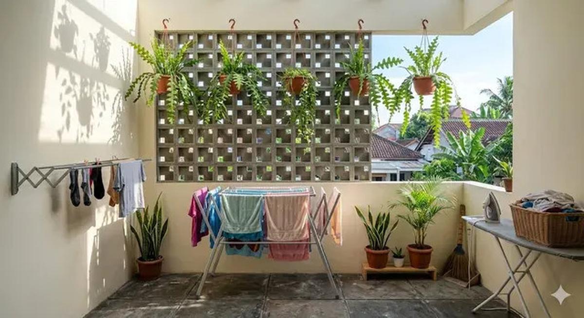 Cara Menyamarkan Area Jemur Agar Rumah Terlihat Rapi dan Estetik