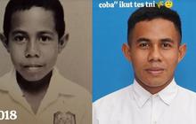 Bercita-cita Jadi TNI Sejak Kecil, Ini Potret Lawas Joni Pemanjat Tiang Bendera Sejak SD hingga Kini