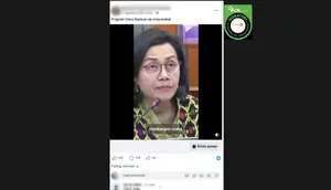 Cek Fakta: Tidak Benar di Video Ini Sri Mulyani Berbagi Dana Bantuan Rp 60 Juta