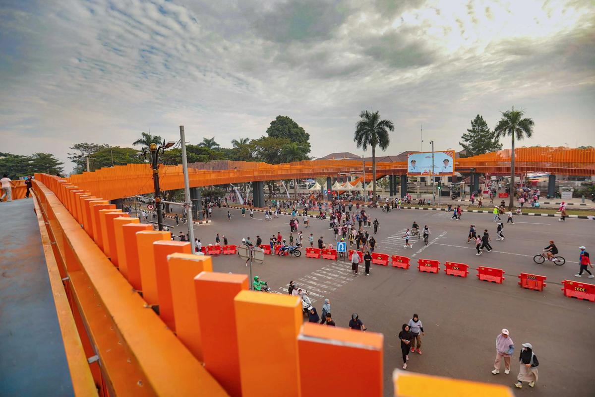 FOTO: JPO Tegar Beriman Jadi Ikon Baru Ruang Publik Cibinong
