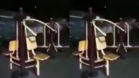 Rekaman video membuat bingung banyak orang lantaran menampilkan sebuah kursi olahraga bisa bergerak dan memompa.