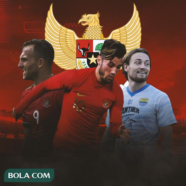 Timnas Indonesia - Ilija Spasojevic, Stefano Lilipaly, Marc Klok