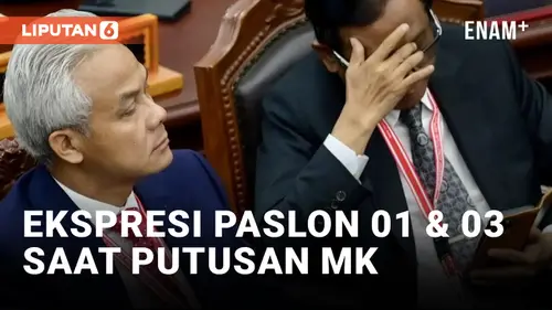 VIDEO: Ekspresi Anies dan Ganjar saat Hakim Bacakan Putusan Sengketa Pilpres 2024