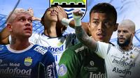 Persib Bandung - Teja Paku Alam, Beckham, Ciro ALves, David Da Silva (Bola.com/Decika Fatmawaty)