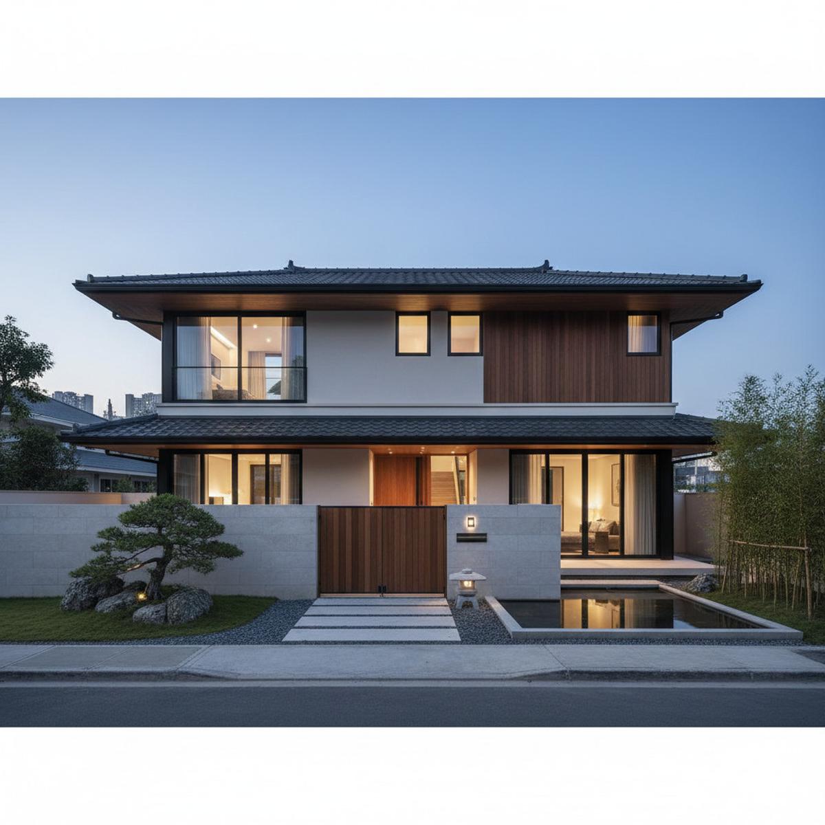 Rumah Minimalis dengan Konsep Oriental