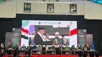 Grand Syaikh Al-Azhar Prof Ahmed El-Tayeb, pemimpin tertinggi Universitas Al-Azhar Kairo mengunjungi Pondok Pesantren Darunnajah ulujami, Jakarta, Kamis (11/7/2024).