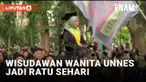 Ratu Sehari! Wisudawan Unnes Digotong Teman-temannya Pas Wisuda