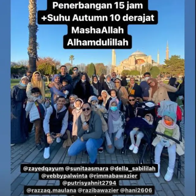 6 Momen Liburan Vebby Palwinta dan Suami di Turki, Pertama Kali Ajak Anak