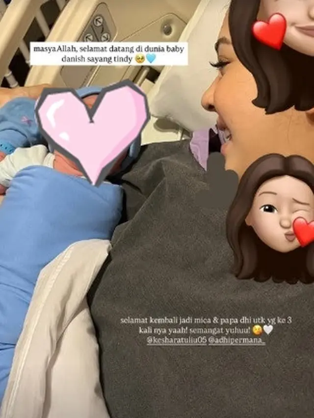 Kesha Ratuliu Melahirkan