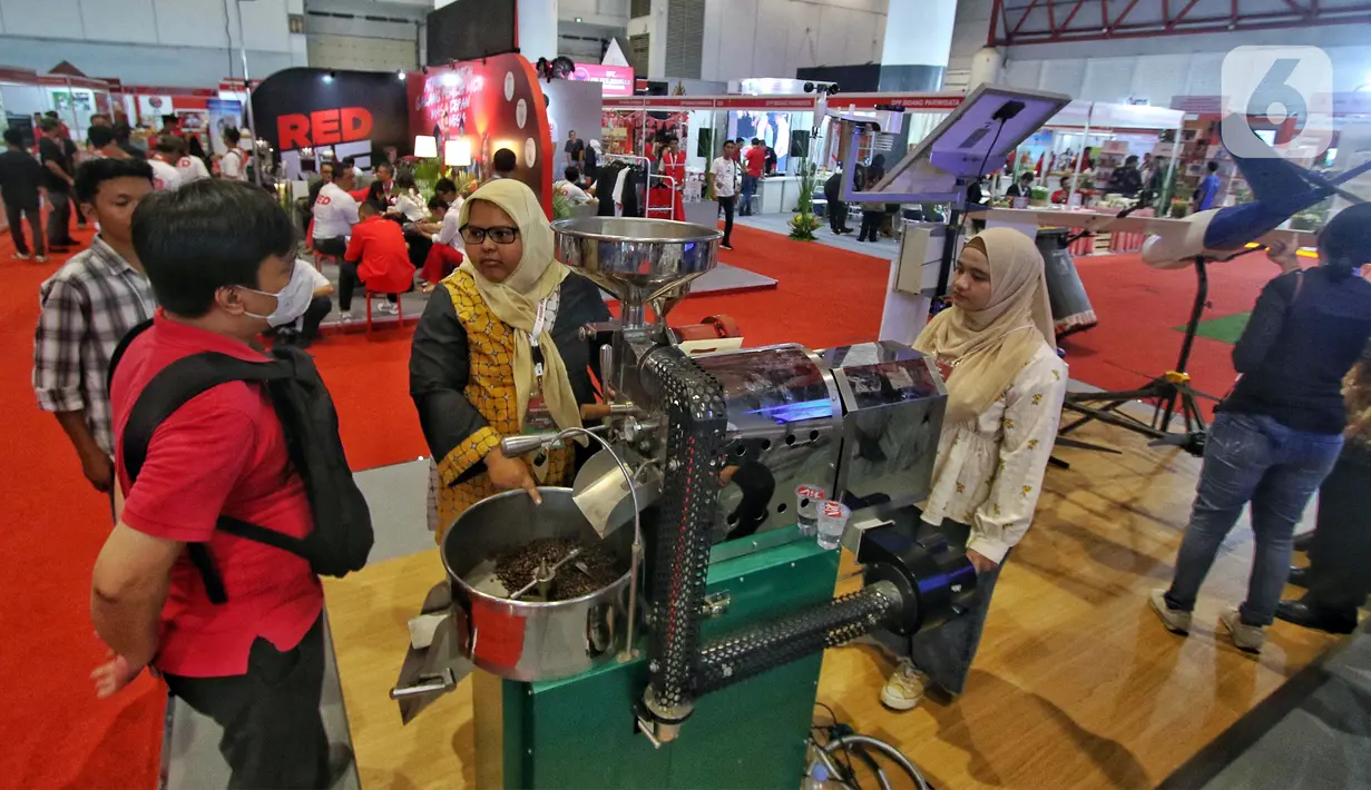 Ketua panitia Pangan Plus Expo 2023 Rahmad Handoyo mengatakan acara yang dilakukan pihaknya diisi dengan pertunjukan hasil produk pangan inovatif karya anak bangsa. (Liputan6.com/Angga Yuniar)