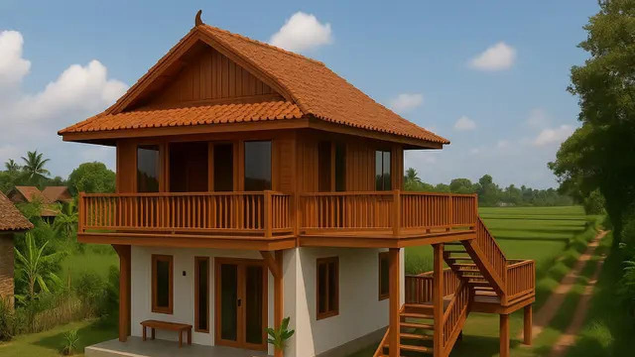 7 Model Rumah Lebar 6 Meter 2 Lantai di Desa, Nyaman dan Aman saat Dikunjungi Cucu dari Kota
