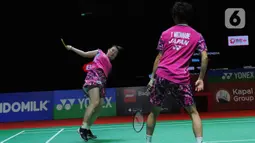 Watanabe/Higashino berhasil melaju ke putaran Final Indonesia Open 2023. (merdeka.com/Imam Buhori)