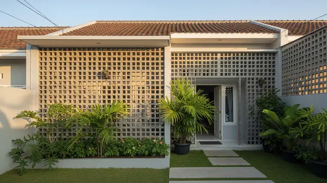Desain Rumah Perumnas dengan Roster Banyak agar Lebih Adem/Gemini AI