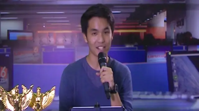 Abraham Pengunjung dan Peserta Presenter di Indonesia Broadcaster Expo 2013